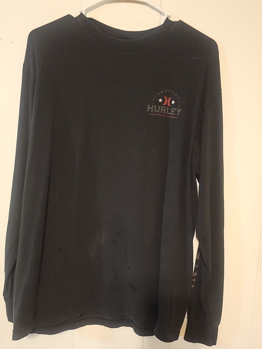 Vintage Hurley Men's Black Crewneck